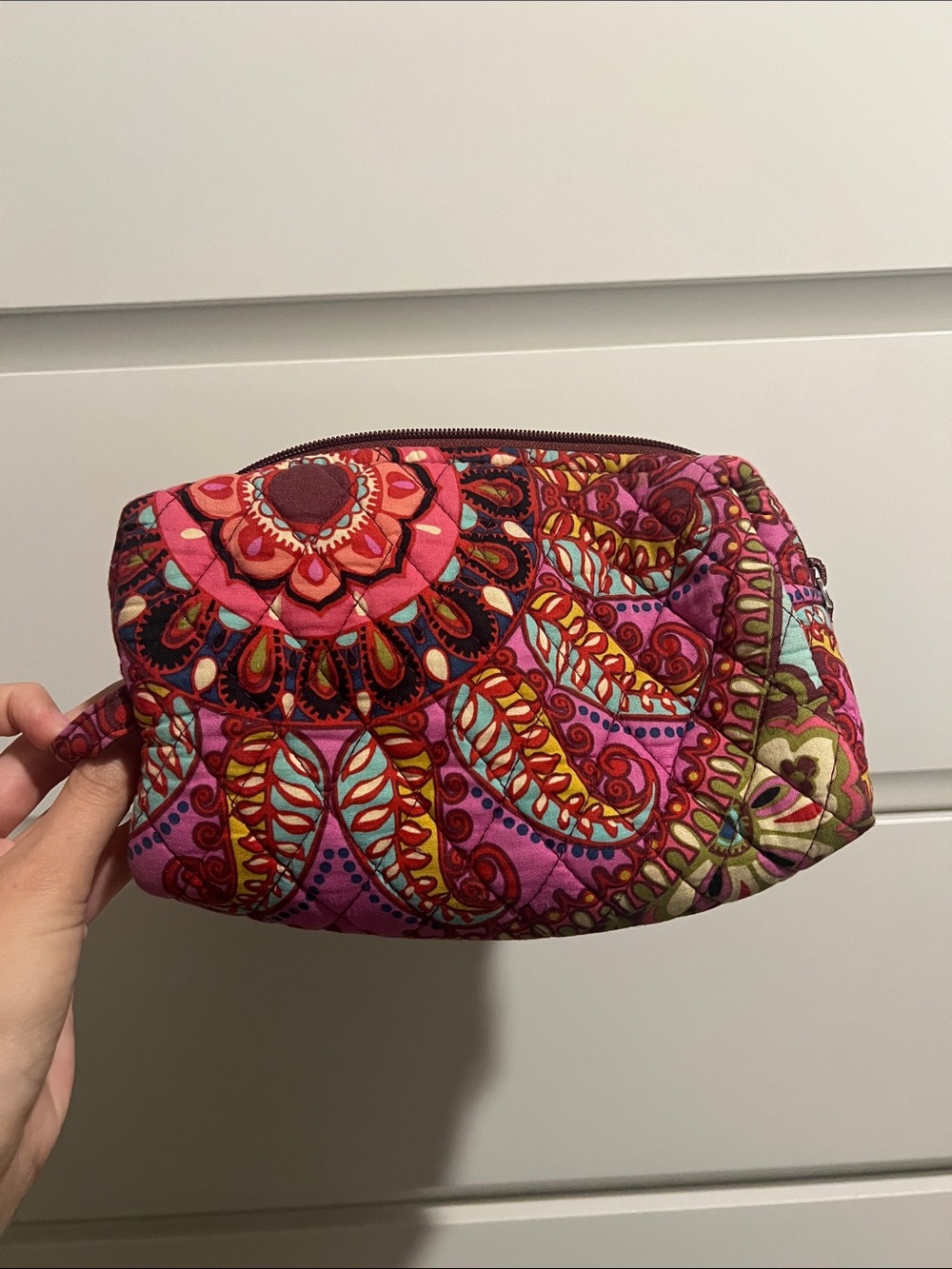 Vera Bradley makeup storage pouch